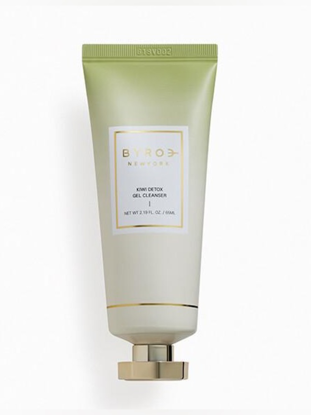 BYROE NewYork Kiwi Detox Gel Cleanser - Light Green & Gold Tube